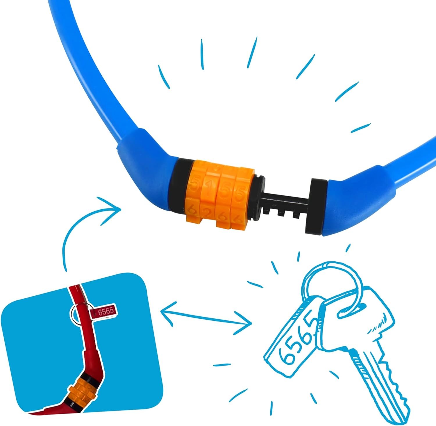 CANDADOS INFANTILES CODE LOCK - COLORES 3